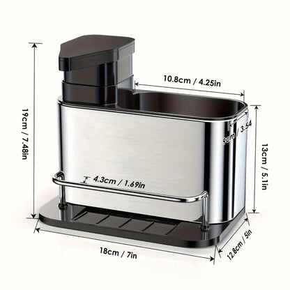 DISPENSADOR DE JABON ACERO INOLXIDABLE